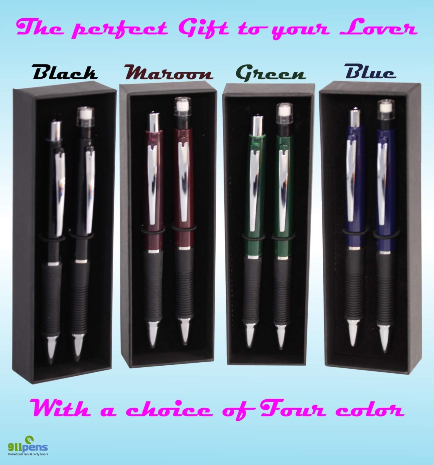 Amazon.co.jp: エレガントなペン&鉛筆セット ギフトボックス入り